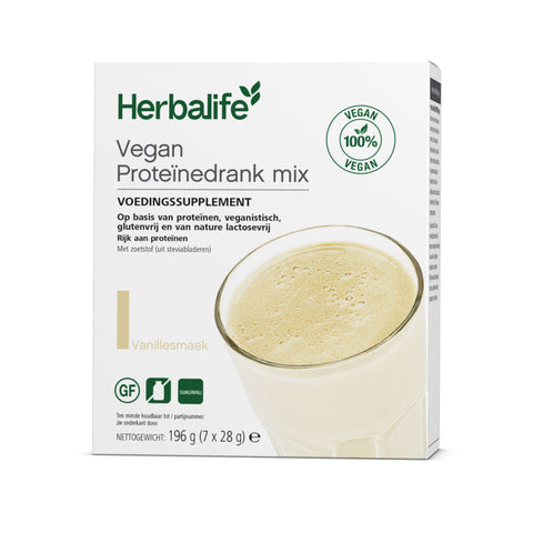 Vegan proteïnedrank mix - vanille smaak - 7 sachets